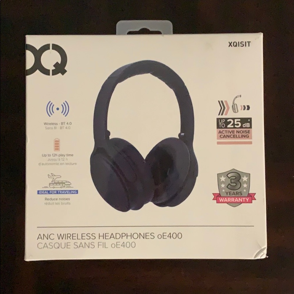 Xqisit Anc Wireless Noise-Cancelling BT Headphones